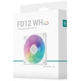 DeepCool FD12 ARGB WH 120x120x25, Sag fan Hvid