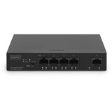 Digitus 4+1-ports Gigabit PoE, Switch Sort