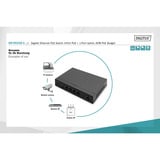 Digitus 4+1-ports Gigabit PoE, Switch Sort