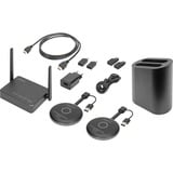 Digitus Click & Present Pro - Trådløst samarbejdssystem, HDMI-udvidelse forlænger Sort