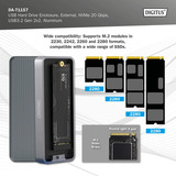 Digitus DA-71157 USB M.2 SSD, Drev kabinet aluminium