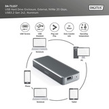 Digitus DA-71157, Drev kabinet aluminium