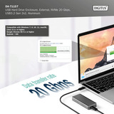 Digitus DA-71157, Drev kabinet aluminium