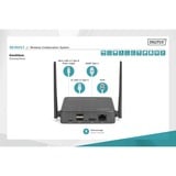Digitus DS-55317, HDMI-udvidelse forlænger Sort