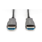 Digitus HDMI AOC hybrid fiberoptisk kabel, UHD 4K Sort