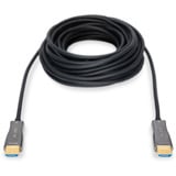 Digitus HDMI AOC hybrid fiberoptisk kabel, UHD 4K Sort
