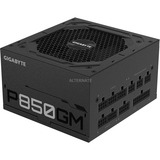 GIGABYTE P850GM enhed til strømforsyning 850 W 20+4 pin ATX ATX Sort, PC strømforsyning Sort, 850 W, 100 - 240 V, 50/60 Hz, 12 A, 6 A, Aktiv