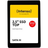 Intenso Top 2.5" 512 GB Serial ATA III MLC, Solid state-drev Sort, 512 GB, 2.5", 520 MB/s, 6 Gbit/sek., Bulk