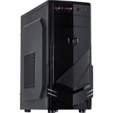 Inter-Tech B-30 Midi Tower Sort, Towerkabinet Sort, Midi Tower, PC, Sort, ATX, micro ATX, 15 cm, 35 cm