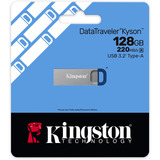 Kingston DataTraveler Kyson 128 GB, USB-stik Sølv/Blå