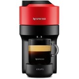 Krups Vertuo Pop XN9205 Fuld-auto Kapsel kaffemaskine 0,56 L, Kapsel maskine Sort/mørk rød, Kapsel kaffemaskine, 0,56 L, Kaffekapsel, 1500 W, Sort, Rød