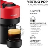 Krups Vertuo Pop XN9205 Fuld-auto Kapsel kaffemaskine 0,56 L, Kapsel maskine Sort/mørk rød, Kapsel kaffemaskine, 0,56 L, Kaffekapsel, 1500 W, Sort, Rød
