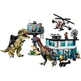 LEGO Jurassic World Giganotosaurus og therizinosaurus-angreb, Bygge legetøj Byggesæt, 9 År, Plast, 658 stk, 1,48 kg