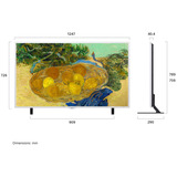 LG 55LX7B6LA.AEEQ (Gallery TV), QNED TV Sølv/Sort, 139,7 cm (55"), 3840 x 2160 pixel, QNED MiniLED, Smart TV, Wi-Fi, Sort