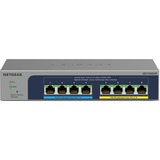 Netgear MS108UP Ikke administreret 2.5G Ethernet (100/1000/2500) Strøm over Ethernet (PoE), Switch grå, Ikke administreret, 2.5G Ethernet (100/1000/2500), Fuld duplex, Strøm over Ethernet (PoE), Kan monteres på væggen