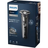 Philips Serie 5000 S5887/13, Shaver Carbon/grå, Rotations shaver, Grå, SteelPrecision blades, Knapper, LED, SH71