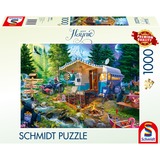 Schmidt Spiele Jeff Haynie: Med campingvognen i bjergene, Puslespil 