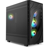 Sharkoon Rebel C80M RGB, Towerkabinet Sort