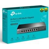 TP-Link TL-SG108-M2 netværksswitch Ikke administreret 2.5G Ethernet (100/1000/2500) Sort Ikke administreret, 2.5G Ethernet (100/1000/2500), Kan monteres på væggen