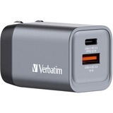 Verbatim GNC-35 Universel Sort, Grå Vekselstrøm Hurtig opladning Indendørs, Oplader grå, Indendørs, Vekselstrøm, 20 V, Sort, Grå