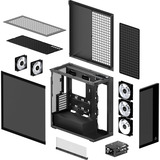ARCTIC Towerkabinet Sort (mat)