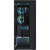 ARCTIC Xtender (Black) Midi Tower Sort, Towerkabinet Sort (mat), Midi Tower, PC, Sort, EATX, Metal, Hærdet glas, Spil