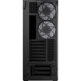 ARCTIC Xtender (Black) Midi Tower Sort, Towerkabinet Sort (mat), Midi Tower, PC, Sort, EATX, Metal, Hærdet glas, Spil