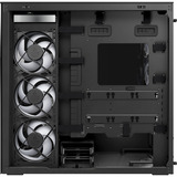 ARCTIC Xtender (Black) Midi Tower Sort, Towerkabinet Sort (mat), Midi Tower, PC, Sort, EATX, Metal, Hærdet glas, Spil