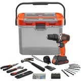 BLACK+DECKER Batteridrevet slagboremaskine/skruemaskine BCKSB02, 18 volt, Slagborer skruemaskine Orange/Sort
