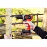 BLACK+DECKER Batteridrevet slagboremaskine/skruemaskine BCKSB02, 18 volt, Slagborer skruemaskine Orange/Sort