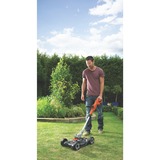 BLACK+DECKER DA 18V Li-On 3-IN-1 Strimmer , Græs trimmer Orange/Sort, inkls. hjul, 1 akku og oplader