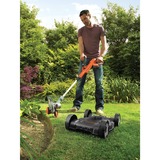 BLACK+DECKER DA 18V Li-On 3-IN-1 Strimmer , Græs trimmer Orange/Sort, inkls. hjul, 1 akku og oplader