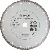 Bosch 2607019483 Skæreskive Skæreskive, Mursten, Beton, Granit, Naturlig sten, 23 cm, Bosch, 2,22 cm, 2,6 mm