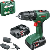 Bosch Easy Impact 18V-40 1630 rpm Nøglefri 1,4 kg Sort, Grøn, Bore-/ skruemaskine Grøn/Sort, Pistolgreb boremaskine, Nøglefri, Børstefri, Sort, Grøn, 1,3 cm, 1630 rpm