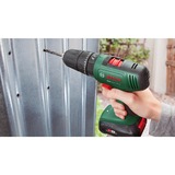 Bosch Easy Impact 18V-40 1630 rpm Nøglefri 1,4 kg Sort, Grøn, Bore-/ skruemaskine Grøn/Sort, Pistolgreb boremaskine, Nøglefri, Børstefri, Sort, Grøn, 1,3 cm, 1630 rpm