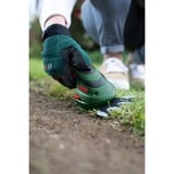 Bosch Isio Dobbeltklinge 500 g, Græs sakse Grøn/Sort, 12 cm, Dobbeltklinge, 2,5 m/s², 1,5 m/s², Batteri, 3,6 V