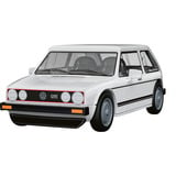 COBI Volkswagen Golf GTI (1976-1983), Bygge legetøj Hvid
