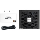 Chieftec Vita Netzteil 850W 80+Bronze - PC-/Server Netzteil - 14,17 min enhed til strømforsyning 20+4 pin ATX PS/2 Sort, PC strømforsyning Sort, 17 min, 850 W, 100 - 240 V, Aktiv, 20+4 pin ATX, 65 cm, 450 mm