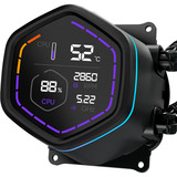 Cooler Master MasterLiquid Core Digital Nex 240 ARGB, Vandkøling Sort