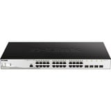 D-Link DGS-1210-28P/ME/E, Switch grå/Sort