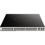 D-Link DGS-1210-52MP Administreret L2 Gigabit Ethernet (10/100/1000) Strøm over Ethernet (PoE) Sort, Grå, Switch Administreret, L2, Gigabit Ethernet (10/100/1000), Fuld duplex, Strøm over Ethernet (PoE)