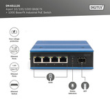 Digitus 4P Gigabit PoE Switch Ind. Uadministreret 1xSFP 