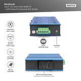 Digitus 4P Gigabit PoE Switch Ind. Uadministreret 1xSFP 