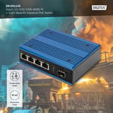 Digitus 4P Gigabit PoE Switch Ind. Uadministreret 1xSFP 