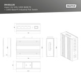 Digitus 4P Gigabit PoE Switch Ind. Uadministreret 1xSFP 