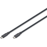 Digitus USB 3.2 Gen 2 silikone forbindelseskabel USB-C > USB-C Sort