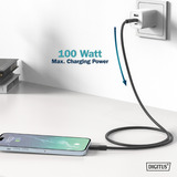 Digitus USB 3.2 Gen 2 silikone forbindelseskabel USB-C > USB-C Sort