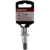 GEDORE Rød skruetrækker-top, 1/2", Topnøgle Chrome