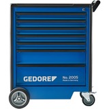 GEDORE Værktøjsvogn 2005 0511 med 7 skuffer, Værktøj Rulleborde værktøjsvogn Blå/Sort