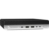 HP EliteDesk 800 G4 MP Renoveret, Mini-PC Sort/Sølv